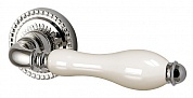Картинка Ручка раздельная ARMADILLO Silvia CL 1 SILVER-925/LWP-109 Серебро 925/беж фарфор